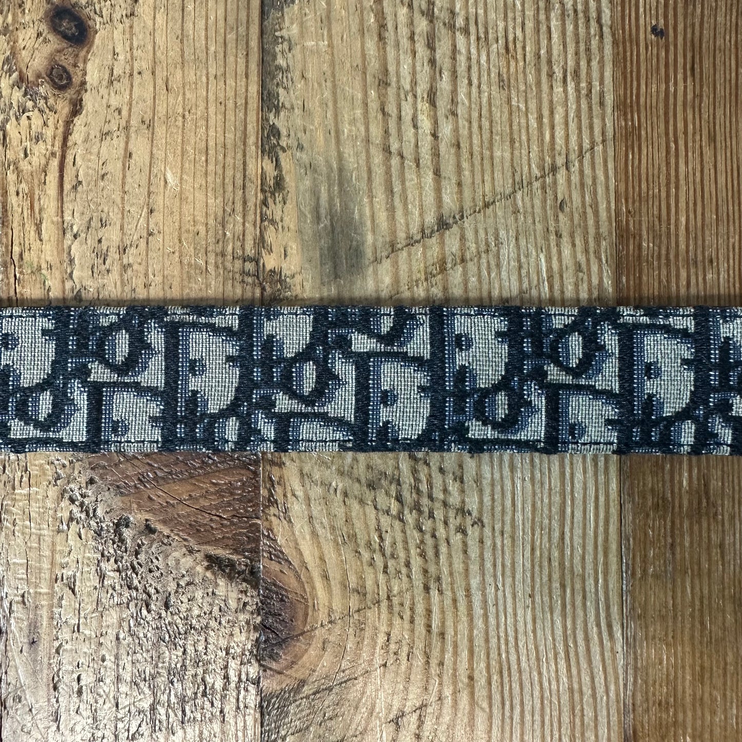 Dior Navy Beige Oblique Belt Sz (100)