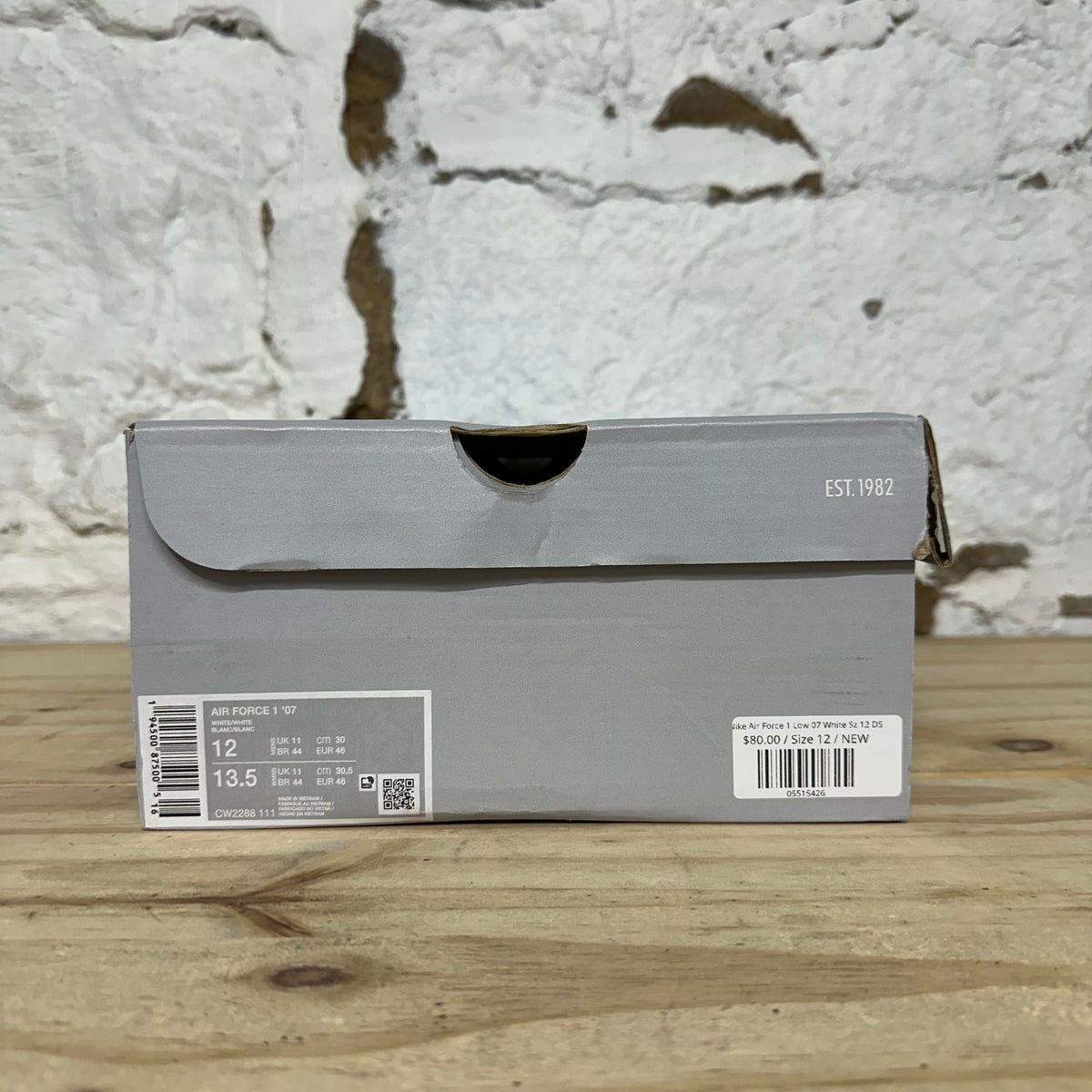 Nike Air Force 1 Low 07 White Sz 12 DS