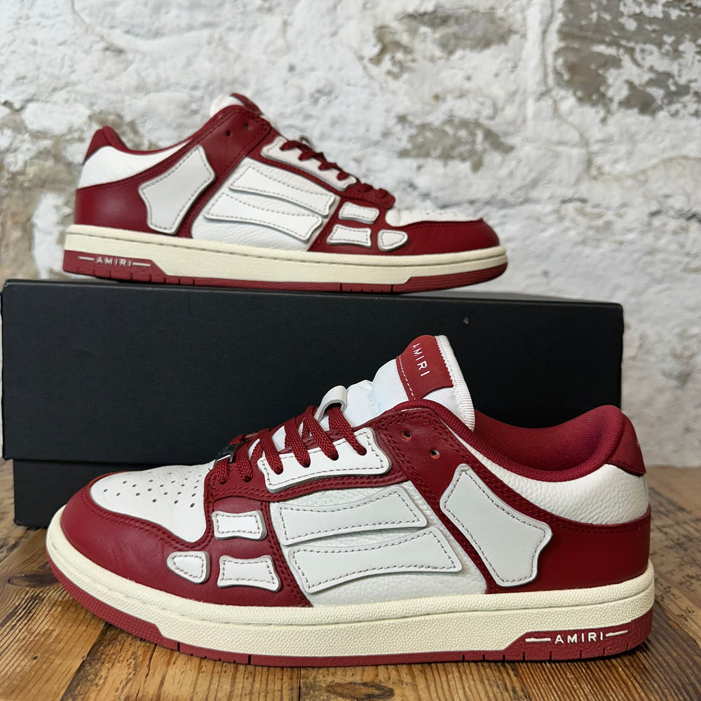 Amiri White Skeleton White Red Sneaker Sz 8 (41)