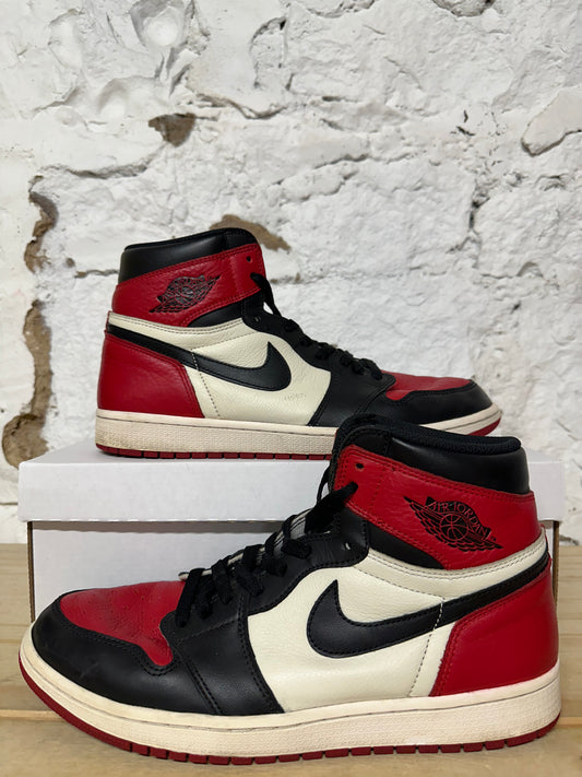 Air Jordan 1 High Bred Toe Sz 11