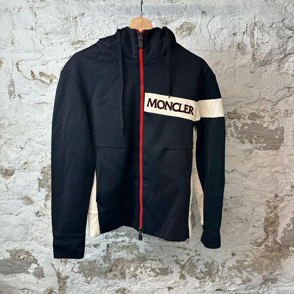 Moncler Felt Spell Puffer Hood Zip Up Jacket Sz S