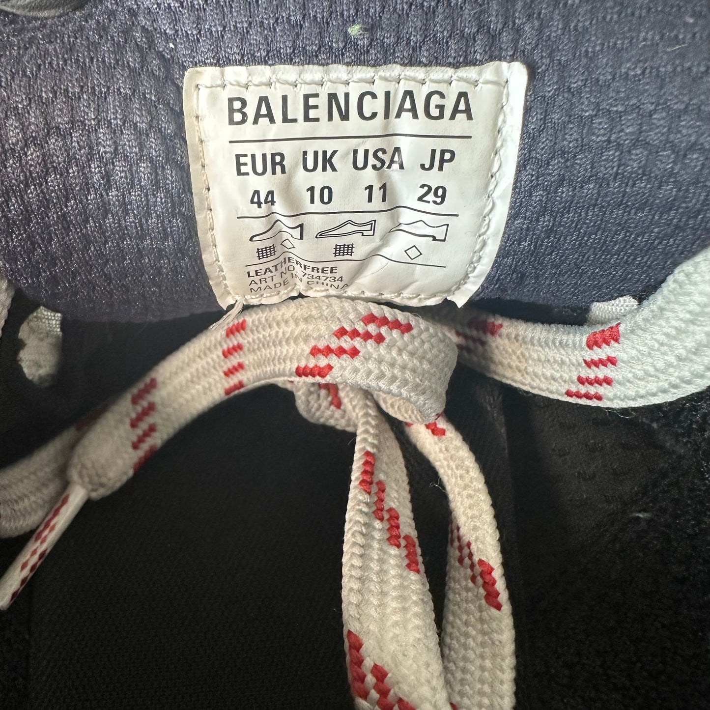 Balenciaga 3XL Grey White Red Sneaker Sz 11 (44)