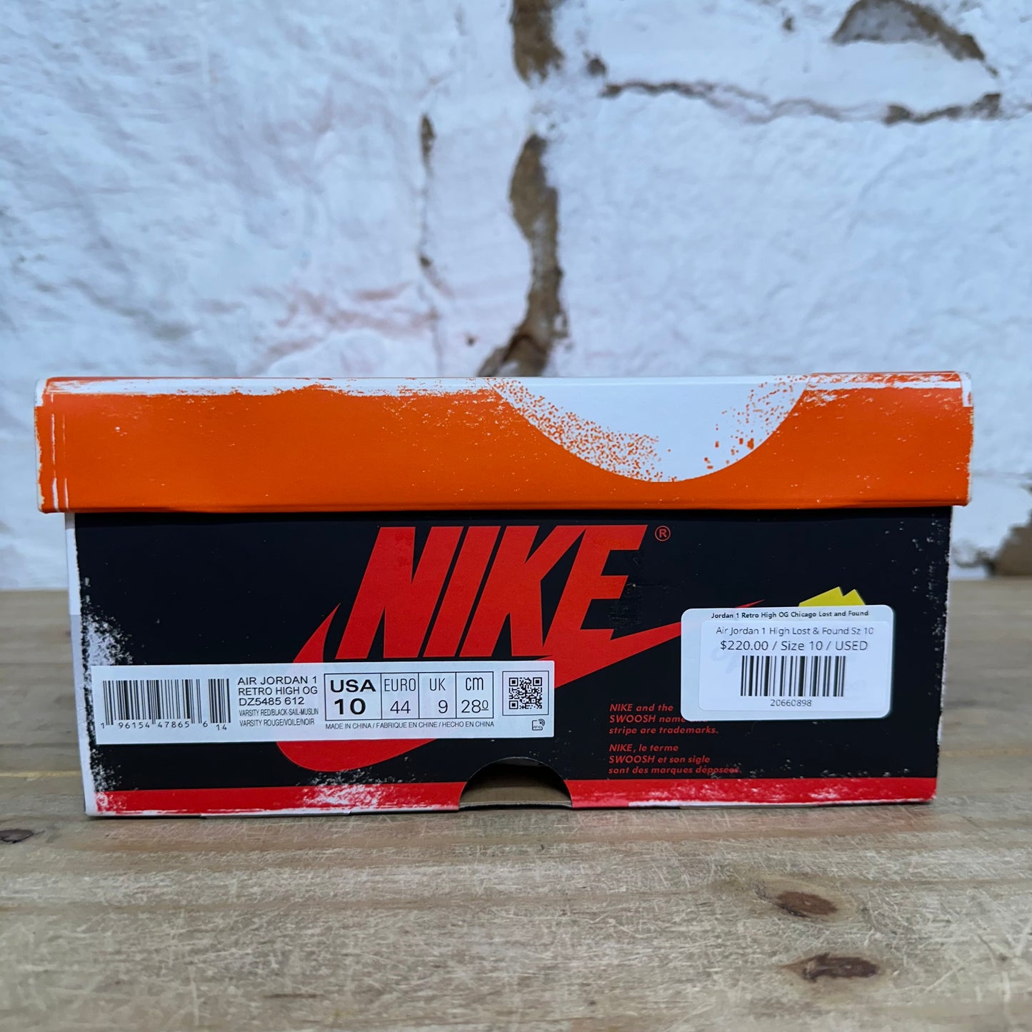 Air Jordan 1 High Chicago Lost and Found Sz 10