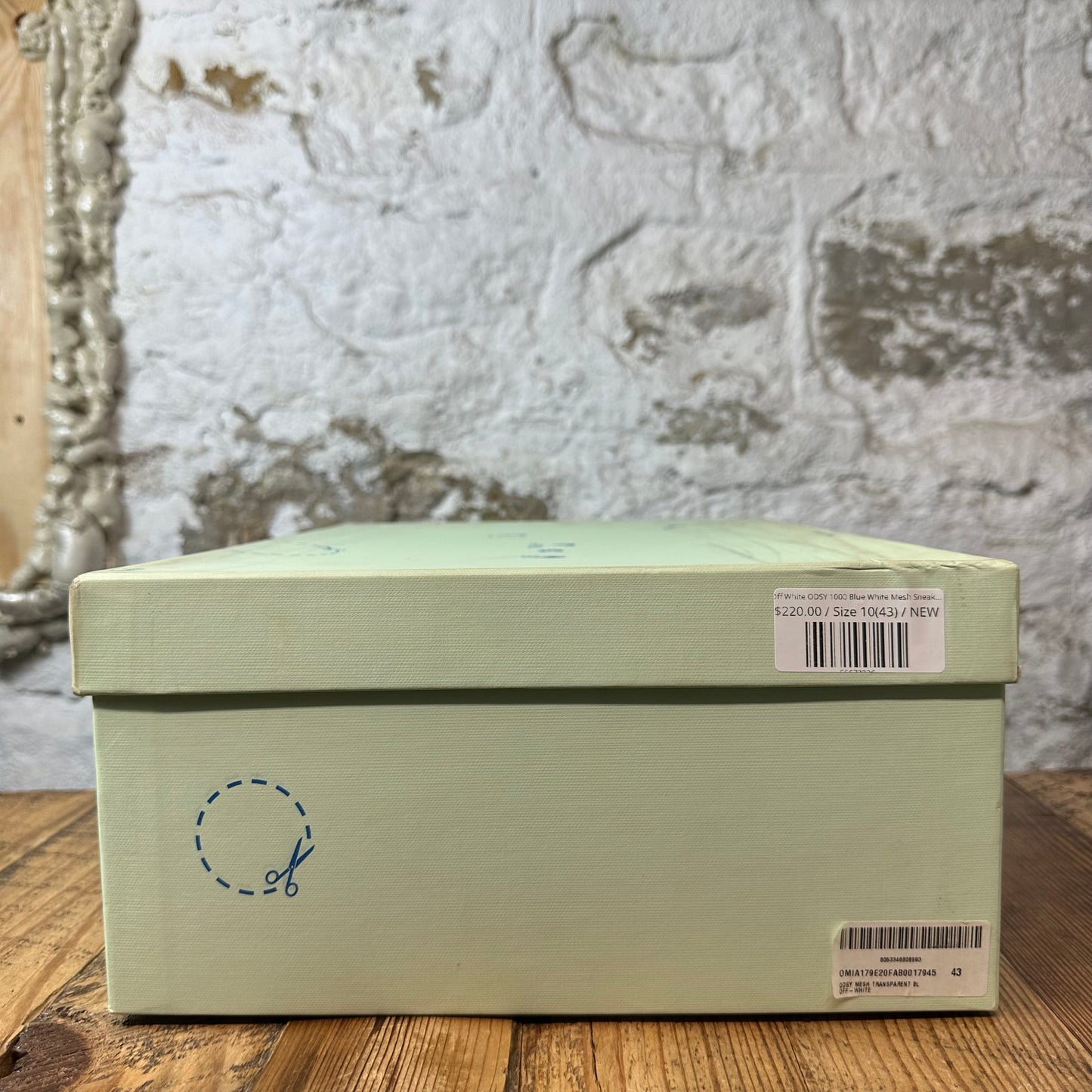 Off-White ODSY 1000 Blue White Mesh Sneaker Sz 10 (43) DS
