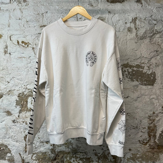 Chrome Hearts Deadly Doll Crewneck White Sz L