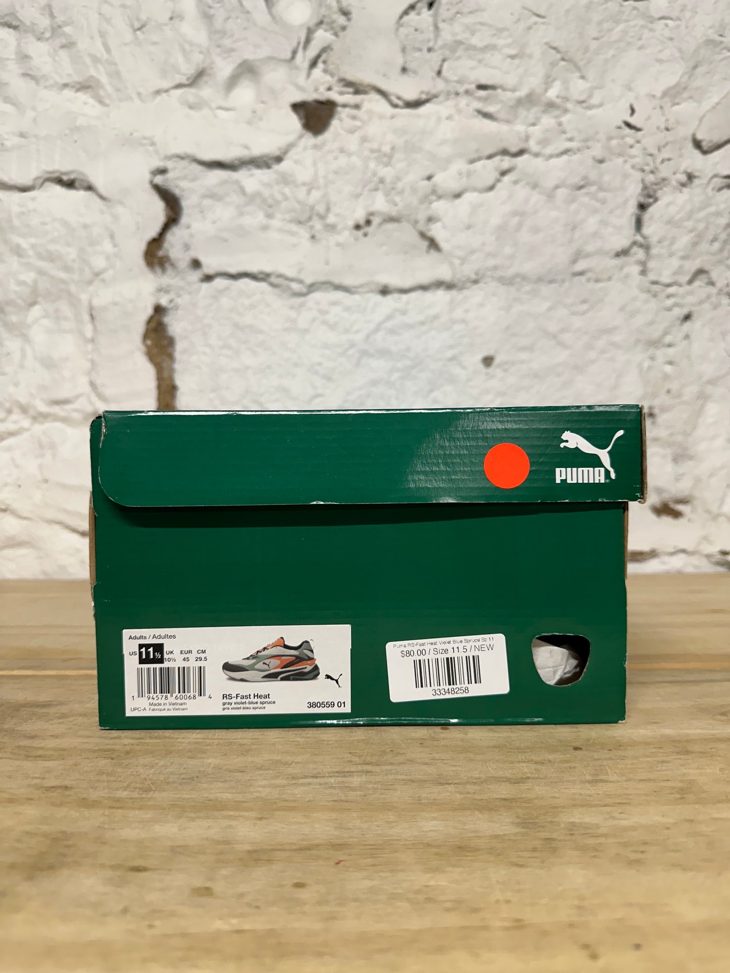 Puma RS-Fast Heat Violet Blue Spruce Sz 11.5 DS