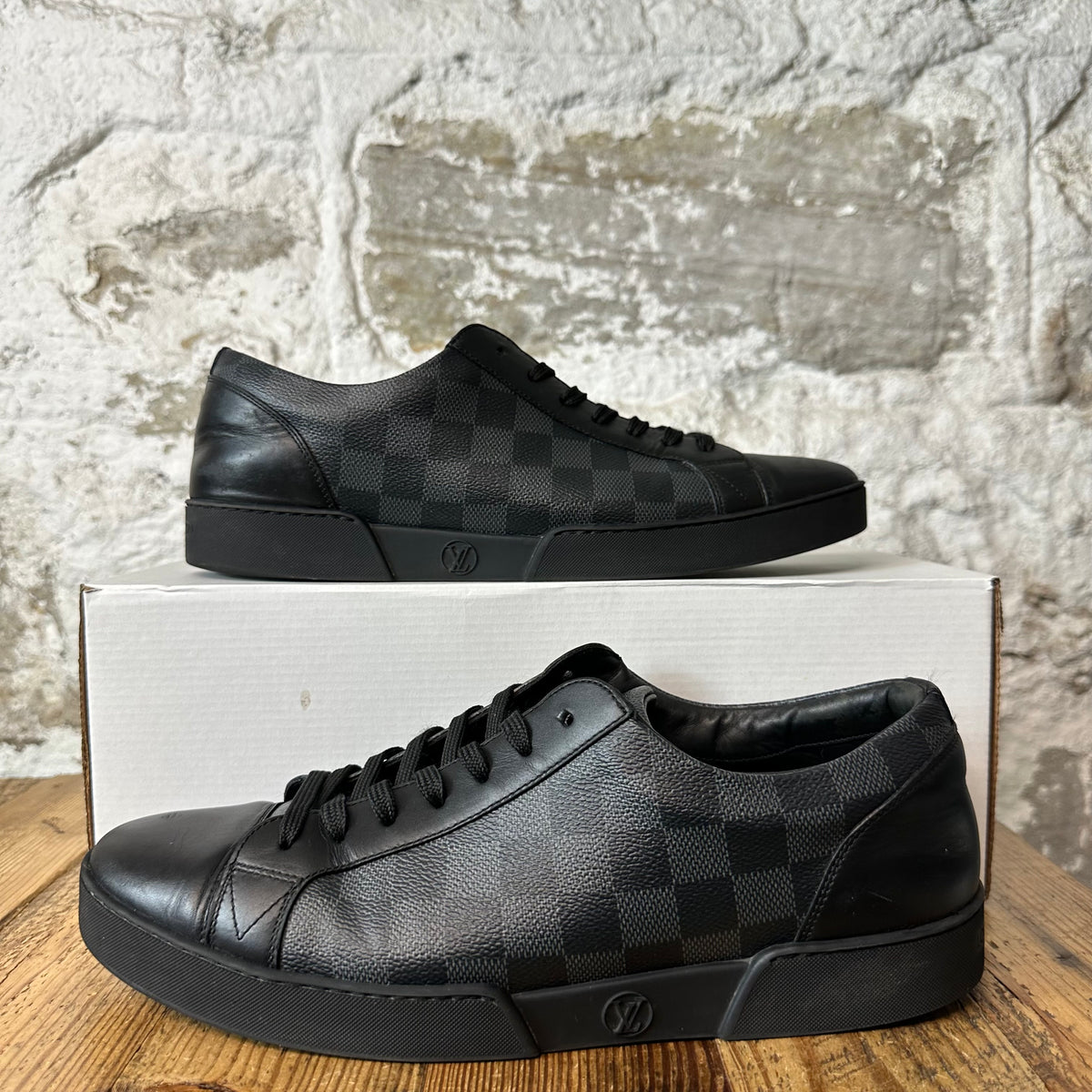Louis Vuitton Graphite Match Up Sneaker Sz 10 (8.5LV)