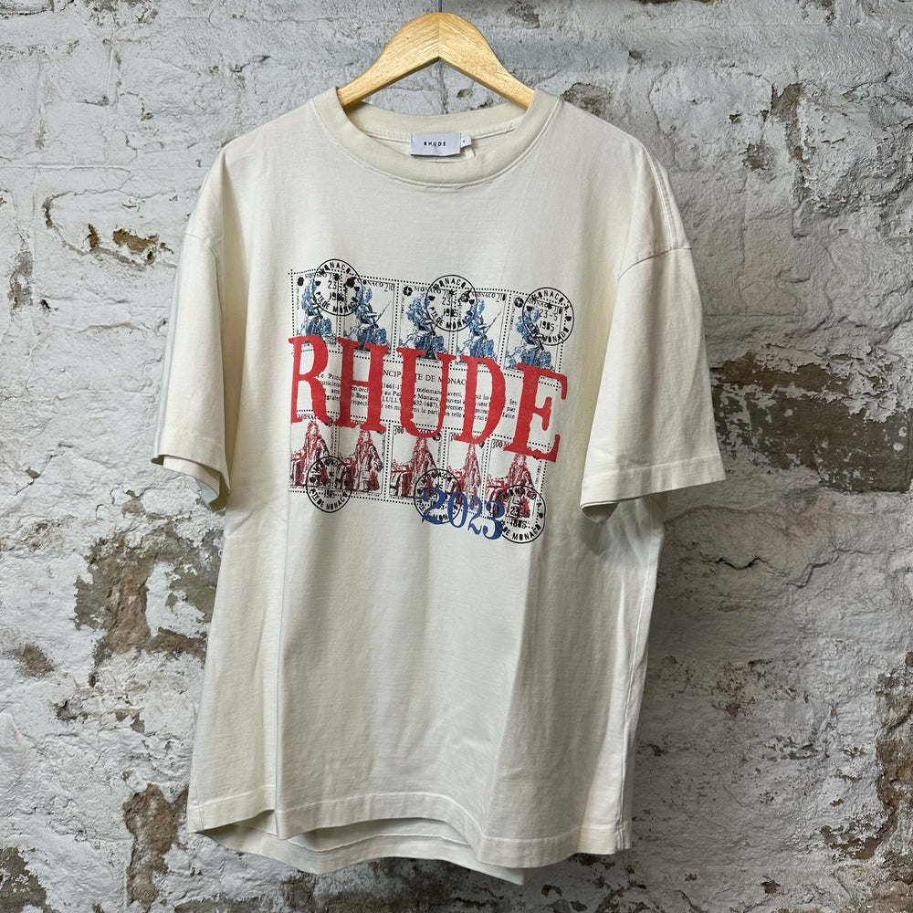 Rhude Compass T-shirt Cream Sz M