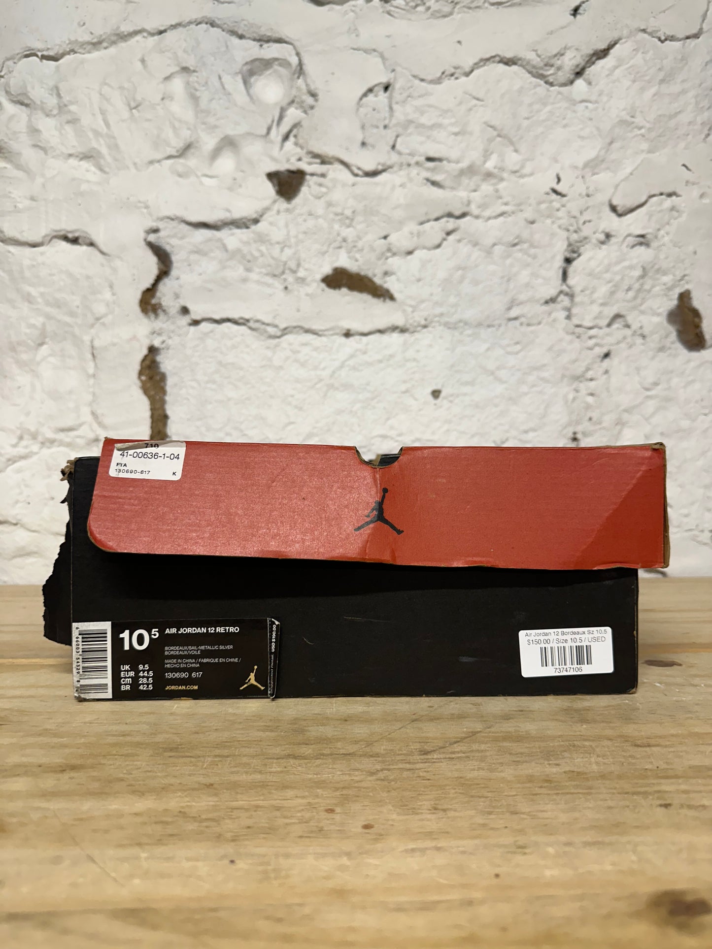 Air Jordan 12 Bordeaux Sz 10.5