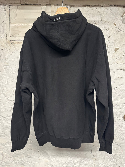Supreme Motion Logo Black Hoodie Sz L