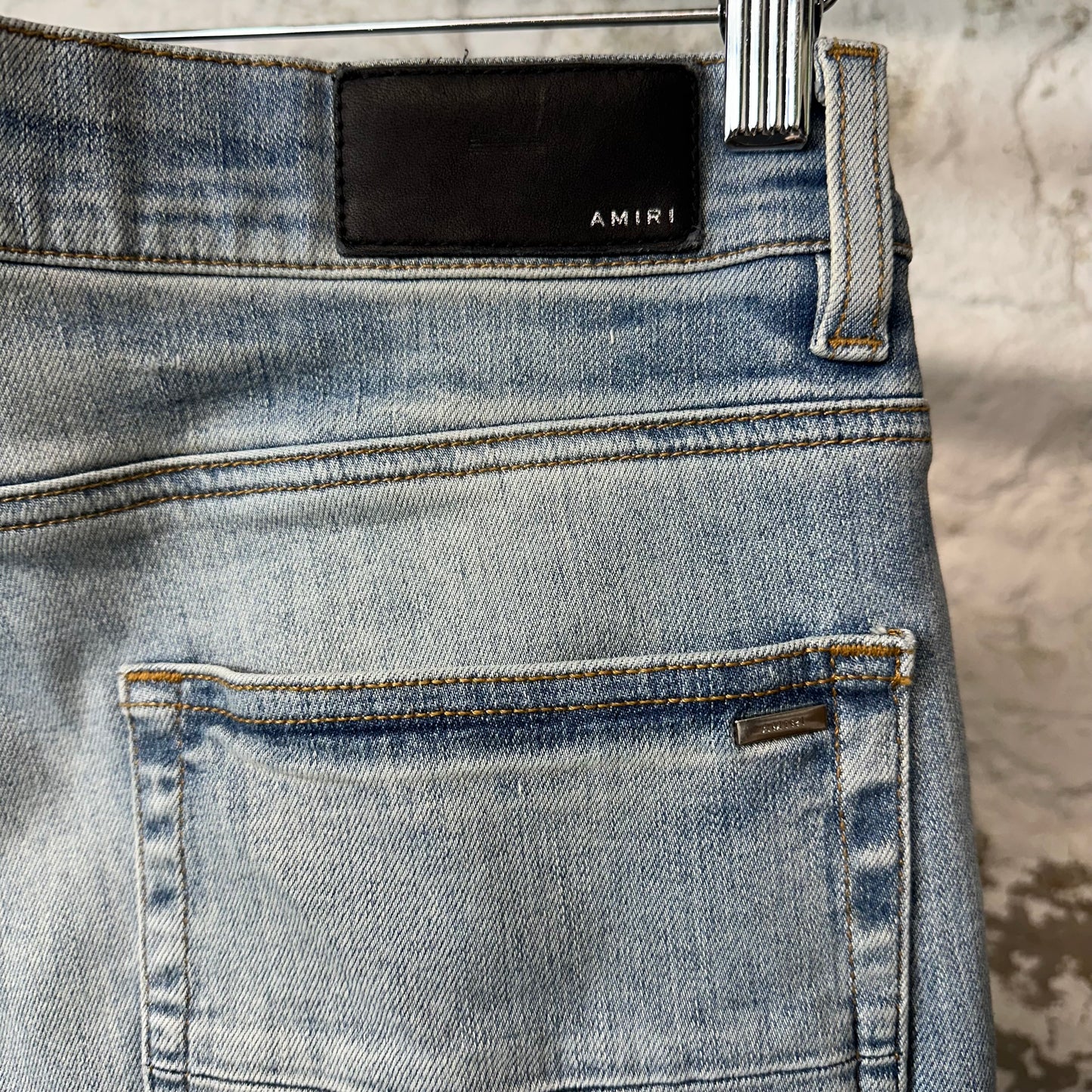 Amiri Plain Blue Denim Jeans Sz 34
