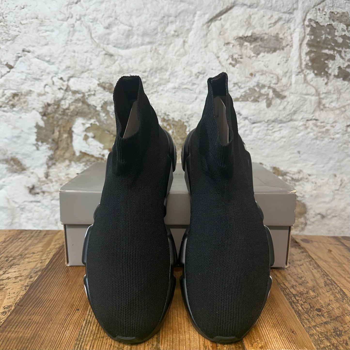 Balenciaga Sock Runner Graffiti Sole Black Sneaker