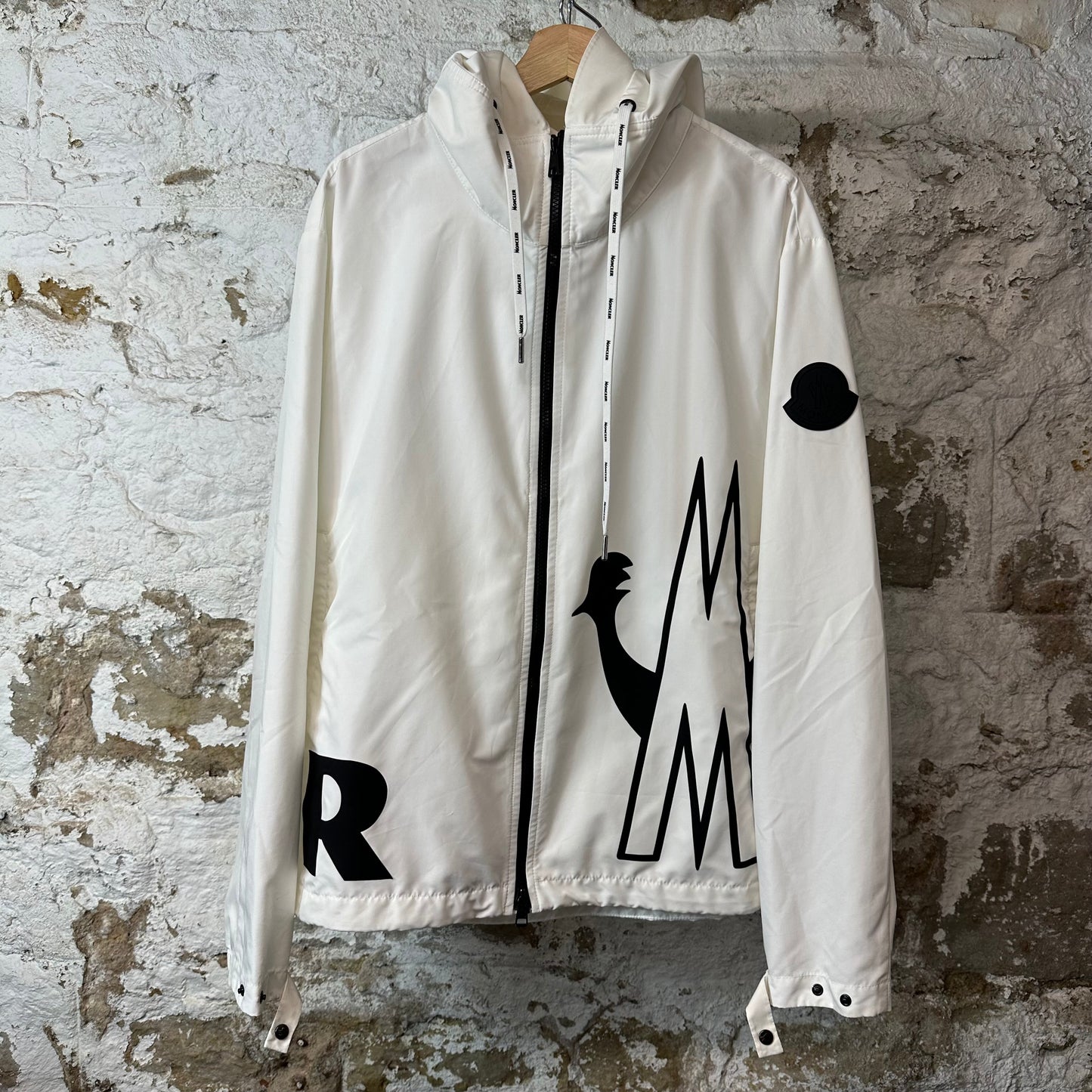Moncler Mythos Giubbotto White Zip Up Jacket Sz XL (5)