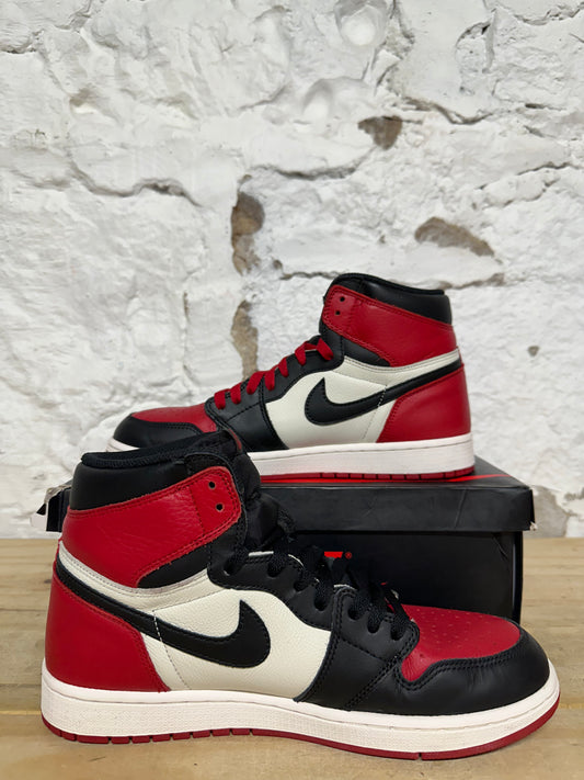 Air Jordan 1 High Bred Toe Sz 9.5