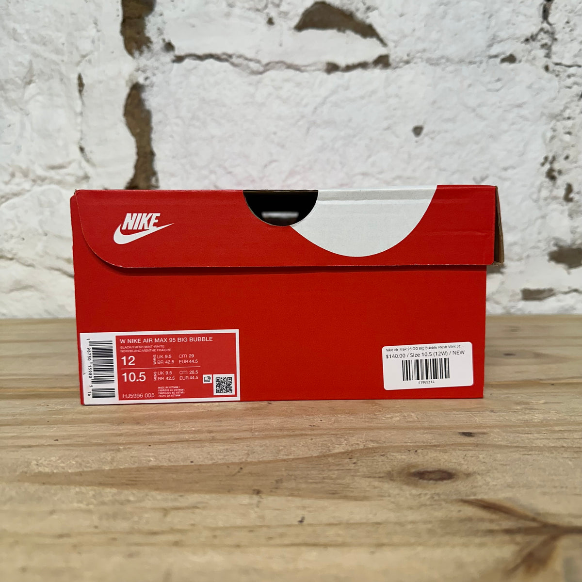 Nike Air Max 95 OG Big Bubble Fresh Mint Sz 10.5 (12W) DS