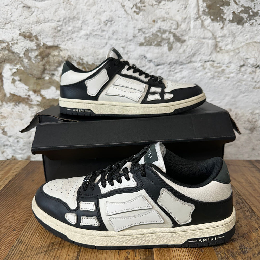 Amiri White Skeleton Black White Sneaker Sz 6.5 (39)