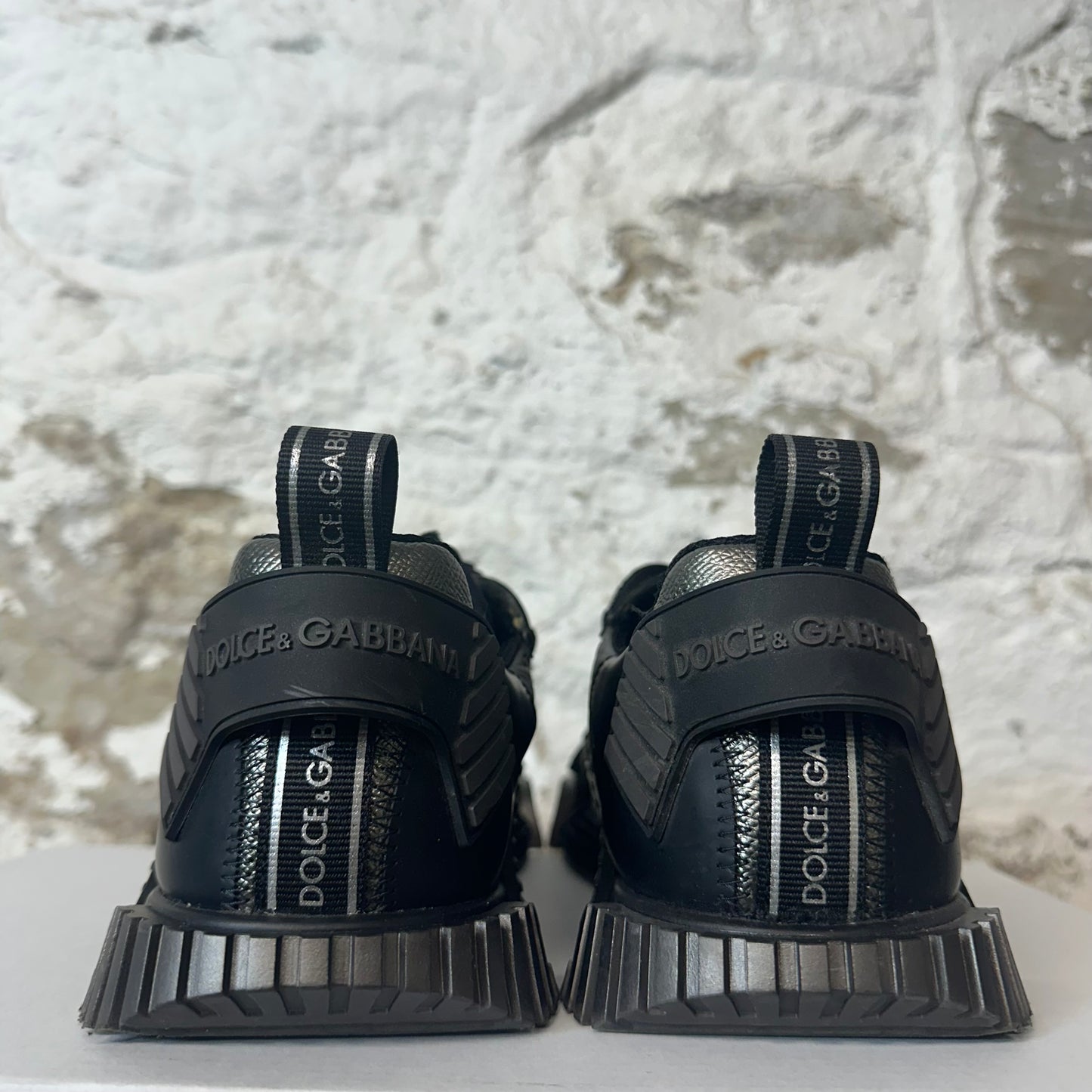 Dolce Gabbana NS1 Black Grey Sneaker Sz 8 (41)