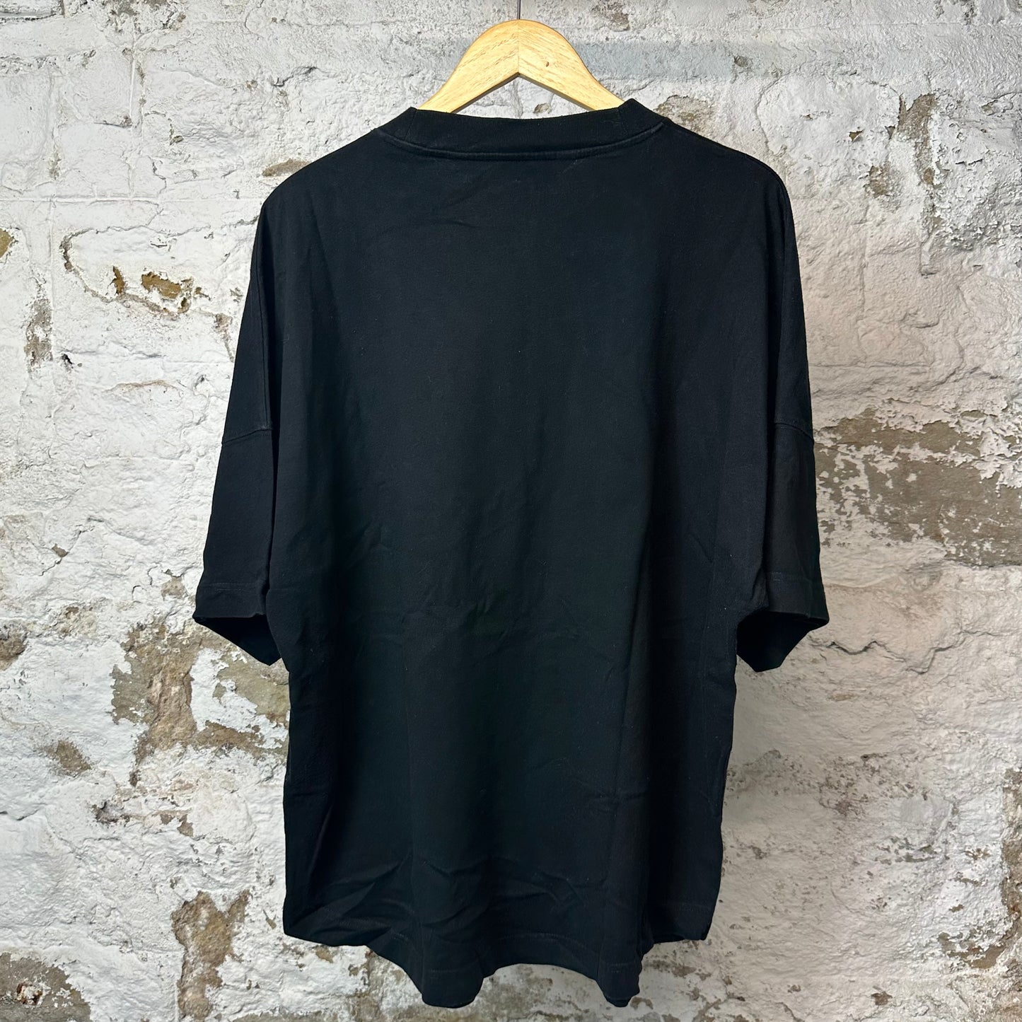 Palm Angels White Scrabble Spell T-shirt Black Sz M