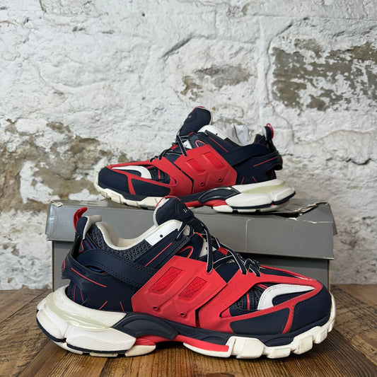 Balenciaga Track Runner Red Navy LED Sneaker Sz 10 (43)