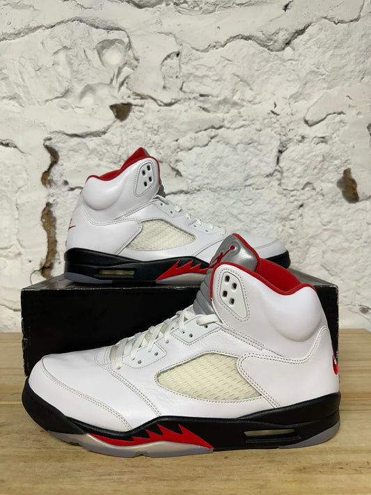 Air Jordan 5 Fire Red Silver Tongue Sz 14 DS