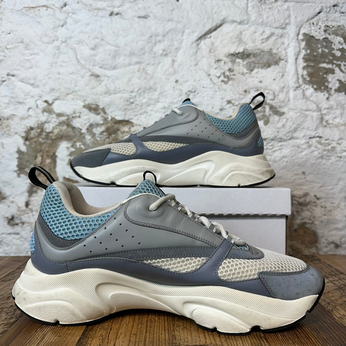Dior B22 Blue Gray White Sneaker Sz 13 (46)
