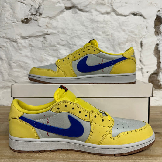 Air Jordan 1 Low Travis Scott Canary Sz 10.5 (12W) DS