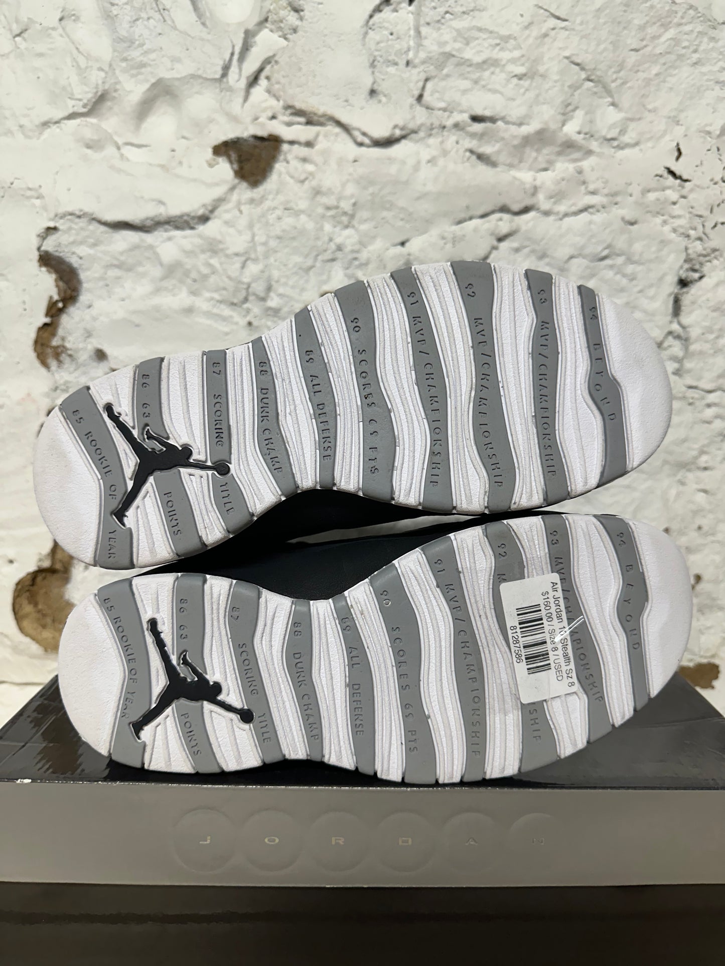 Air Jordan 10 Stealth Sz 8