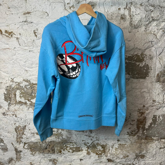Chrome Hearts Matty Boy Brand New Hoodie Blue Sz S