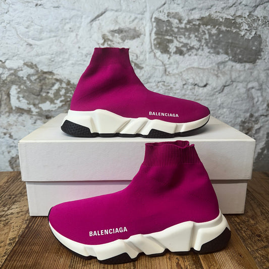 Balenciaga Sock Runner Rose Fuchsia Sneaker Sz 5 (37)