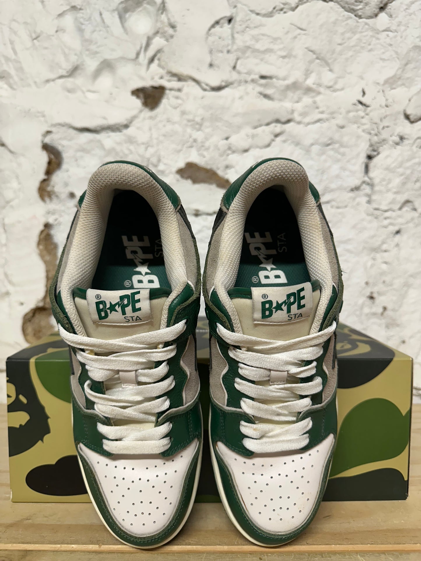 Bape Sk8sta Green Grey Sz 9