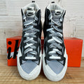 Nike Sacai Blazer Mid Black Grey Sz 13