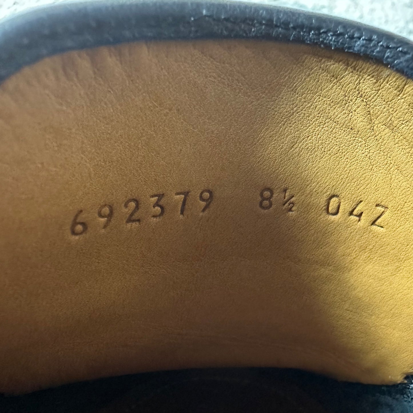 Gucci Interlocking G Driver Loafer Black Sz 8.5