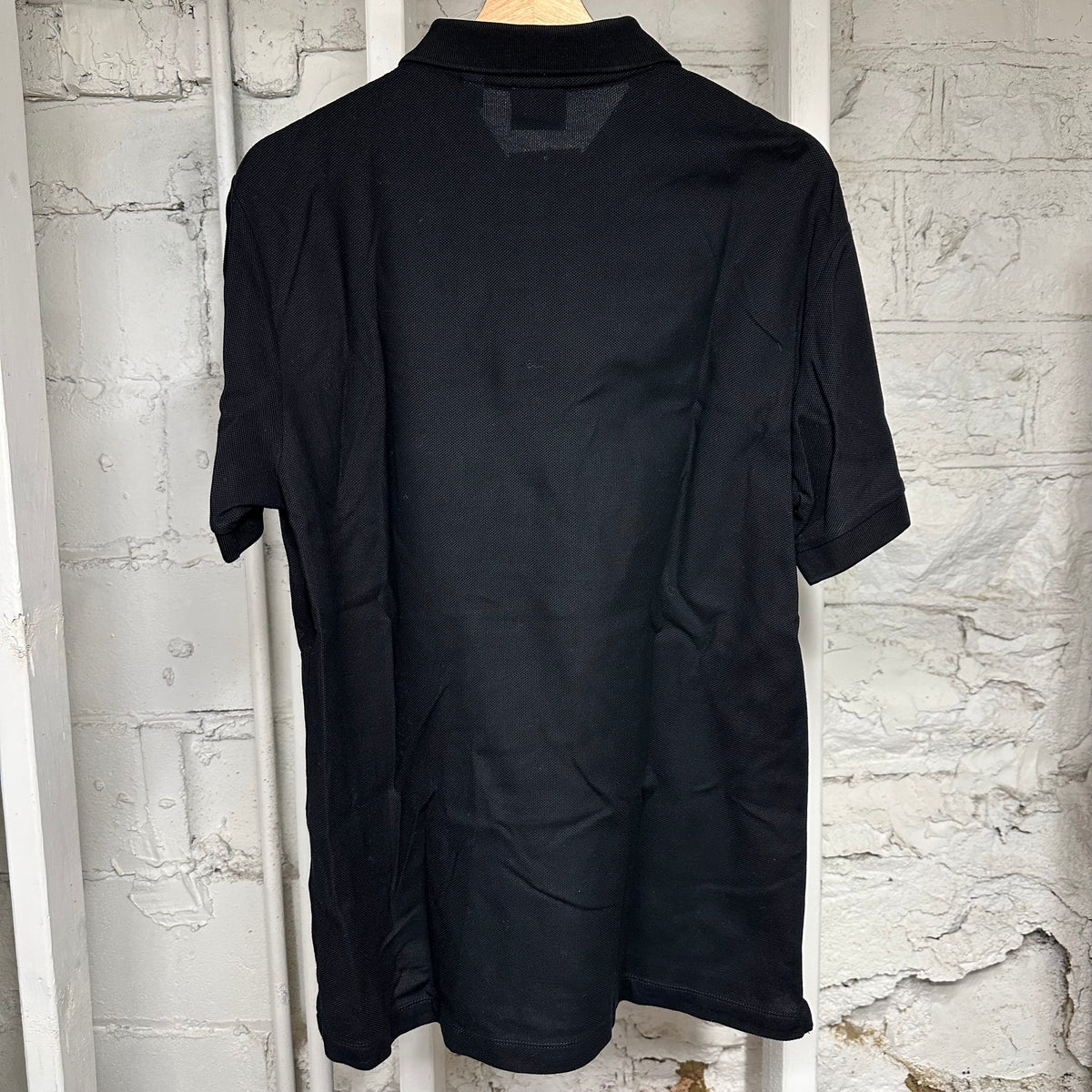 Burberry Small TB Logo Black Polo Shirt Sz L