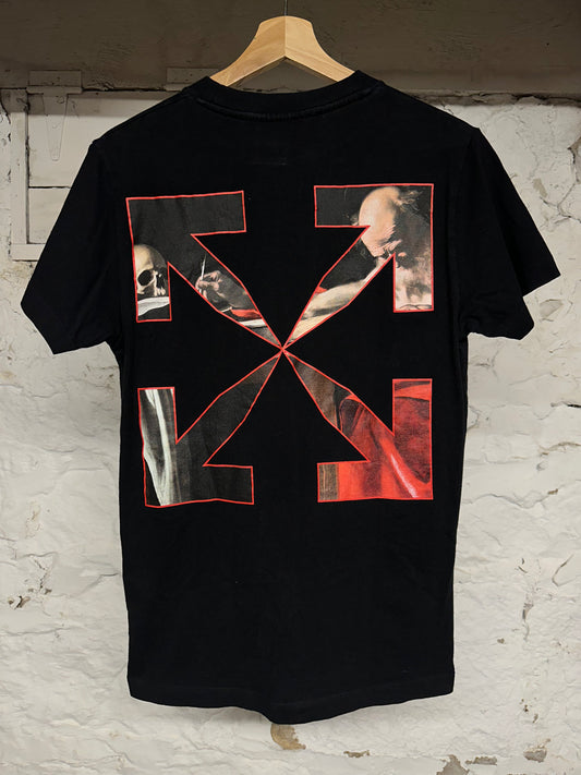 Off-White Painting Black T-Shirt Sz XXS