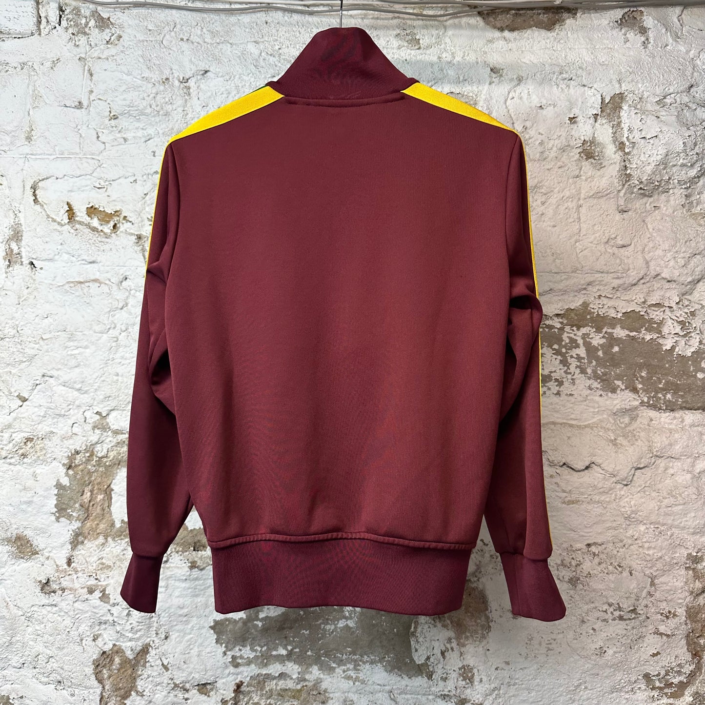 Palm Angels Yellow Maroon Track Jacket Sz S