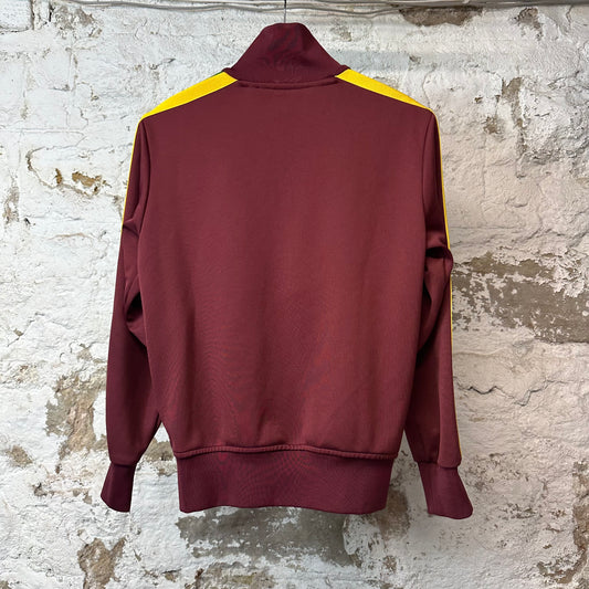 Palm Angels Yellow Maroon Track Jacket Sz S