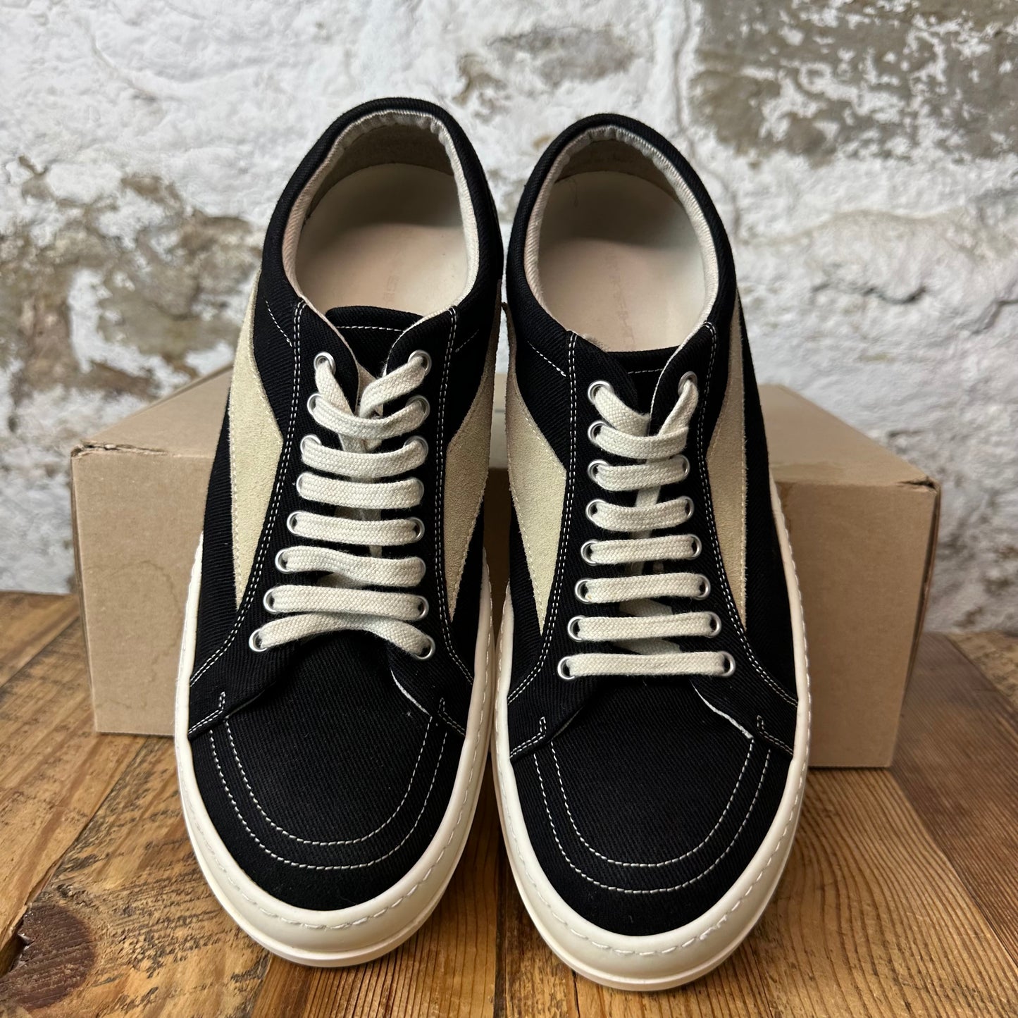 Rick Owens DRKSHDW Vintage Black Milk Sneaker Sz 11 (44)