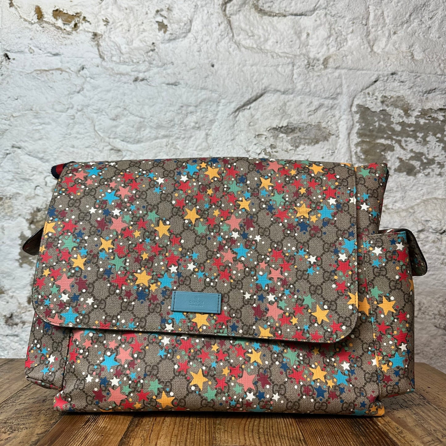 Gucci GG Supreme Stars Diaper Bag