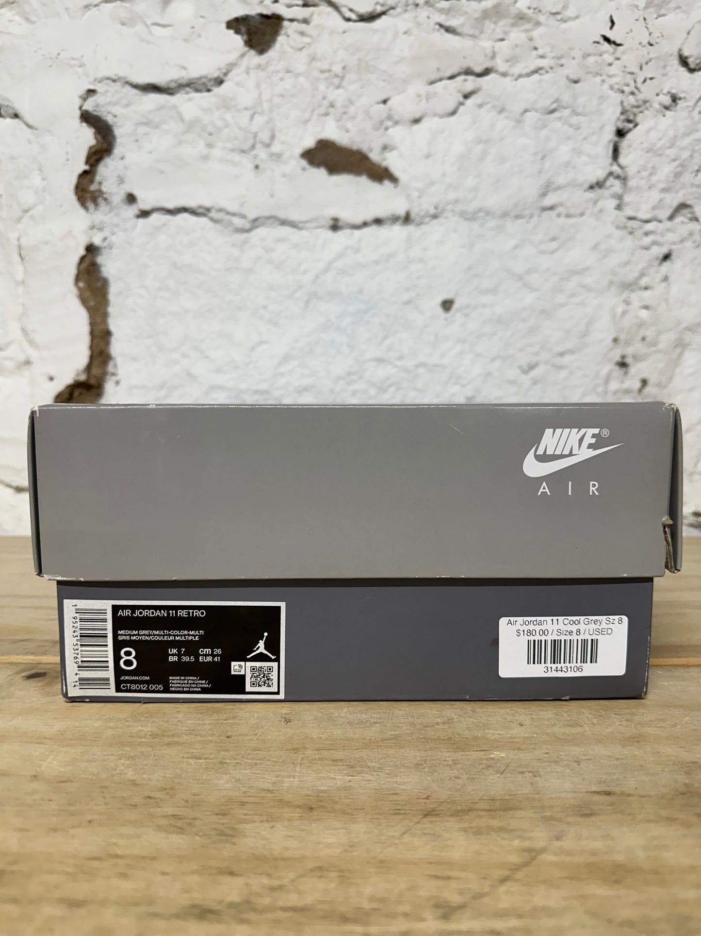 Air Jordan 11 High Cool Grey Sz 8