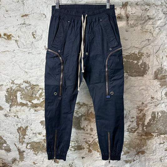 Rick Owens Bauhaus Navy Cargo Pants Sz XS