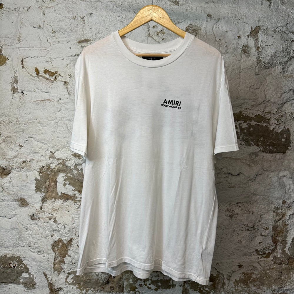 Amiri Hollywood Bones T-shirt White Sz L