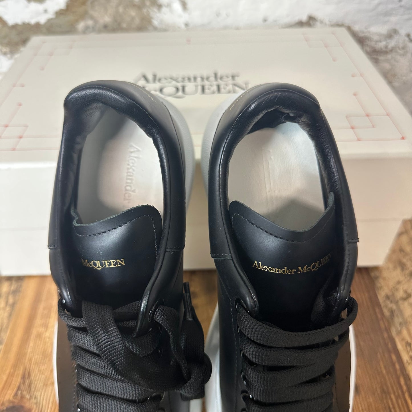 Alexander Mcqueen Black White Sole Sneaker Sz 4.5 (36.5)