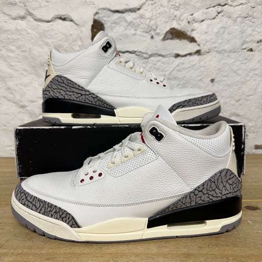 Air Jordan 3 White Cement Reimagined Sz 14
