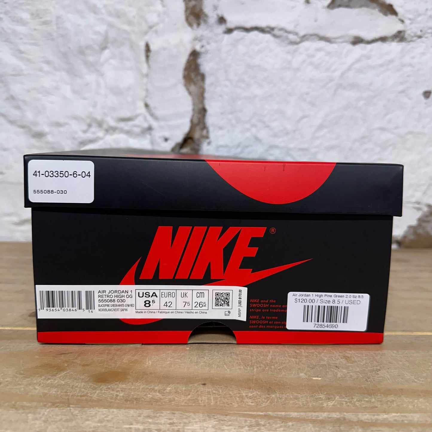 Air Jordan 1 High Pine Green 2.0 Sz 8.5
