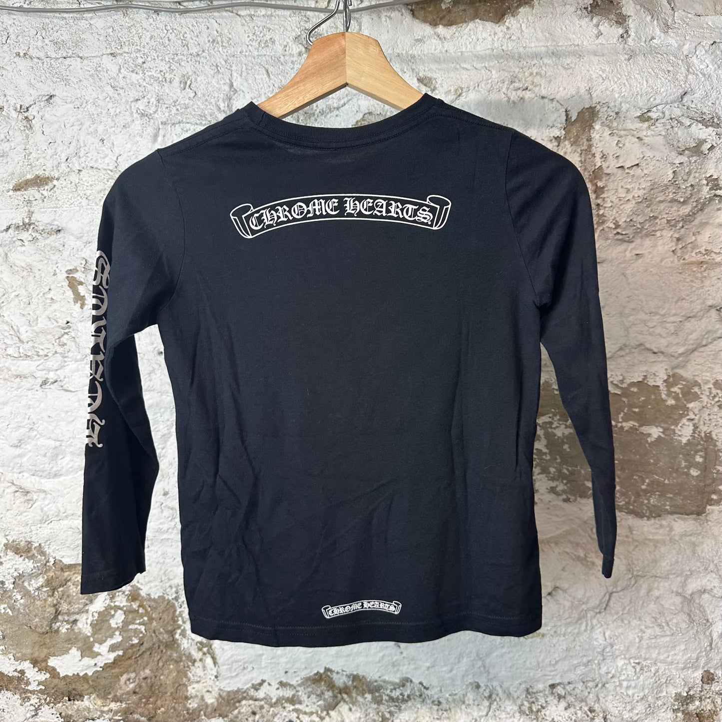 Chrome Hearts Scroll L/s Black Sz 8Y
