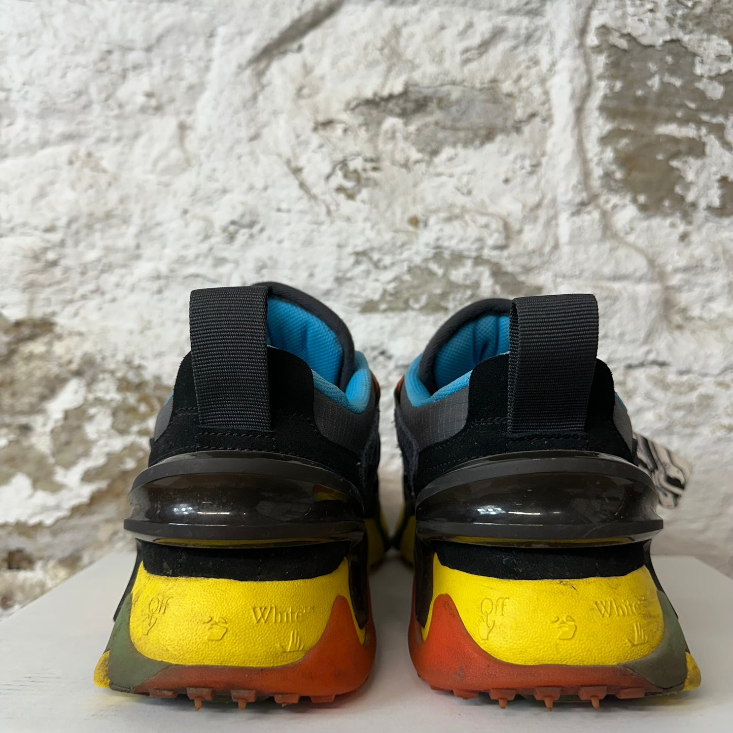 Off-White ODSY 2000 Black Yellow Sneaker Sz 9 (42) No Box