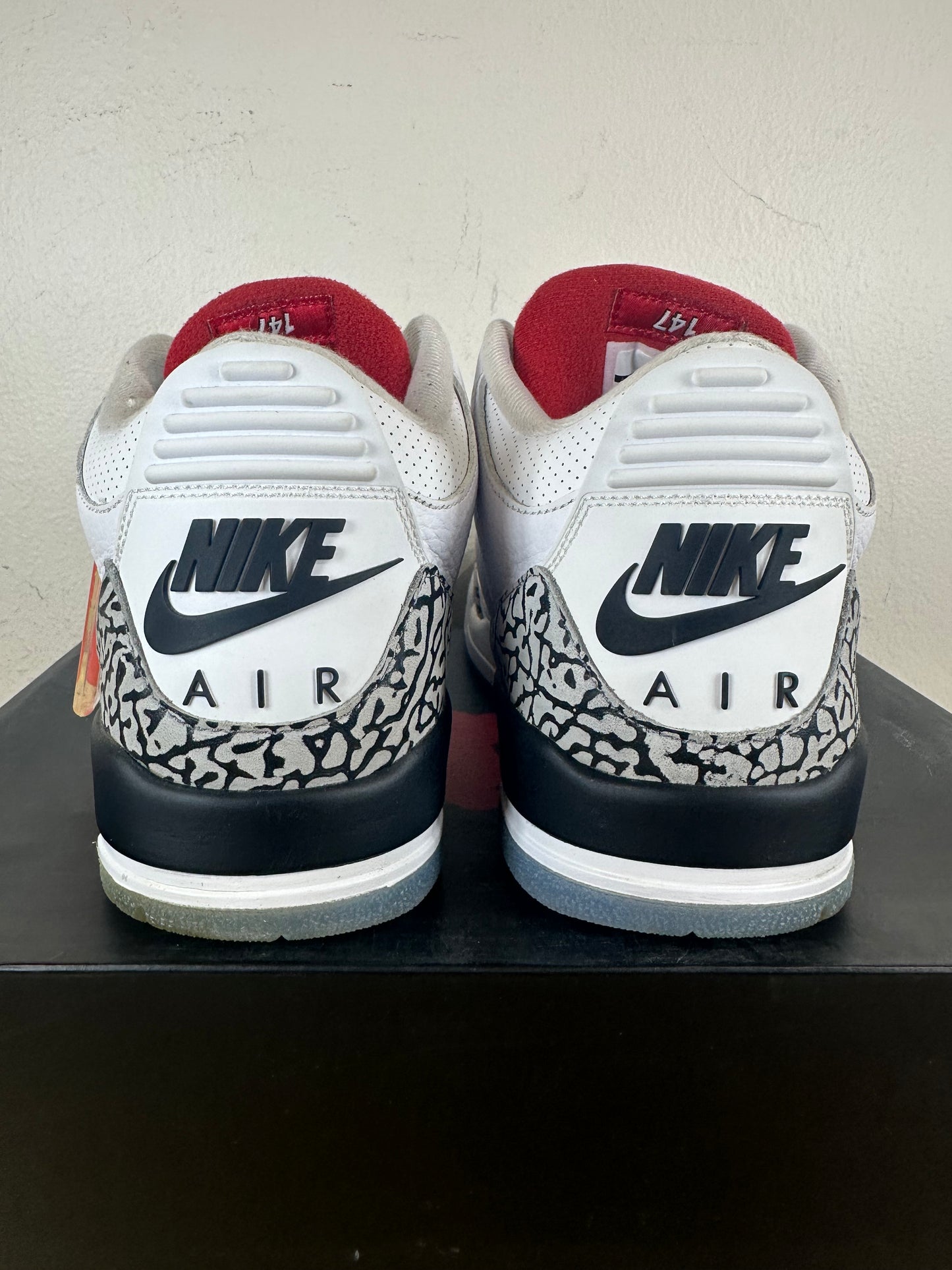Air Jordan 3 Free Throw Line White Cement Sz 11