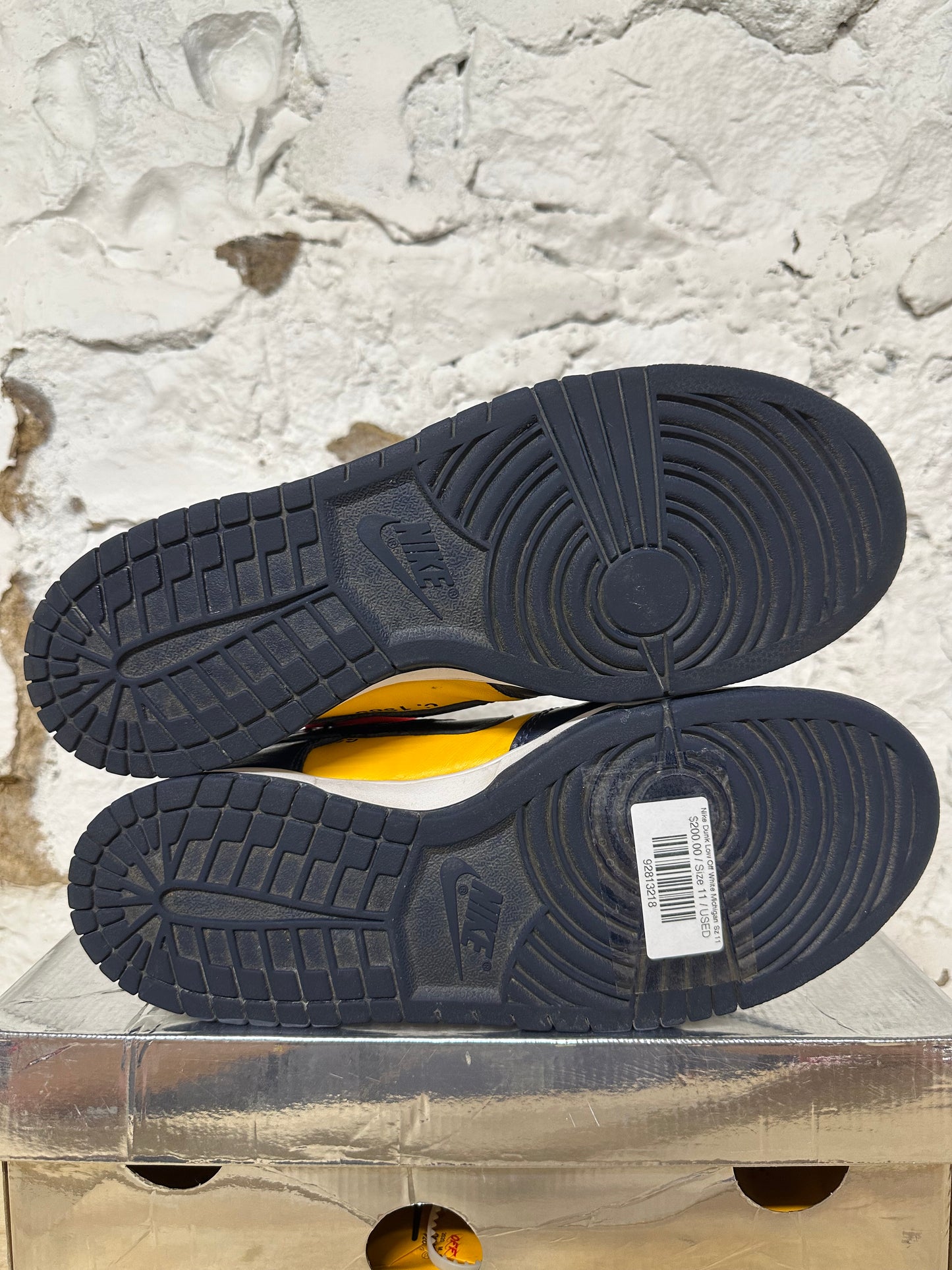 Nike Dunk Low Off-White University Gold Sz 11