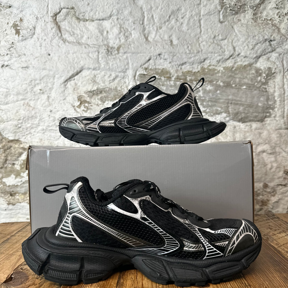 Balenciaga 3XL Black White Sneaker Sz 11 (44)