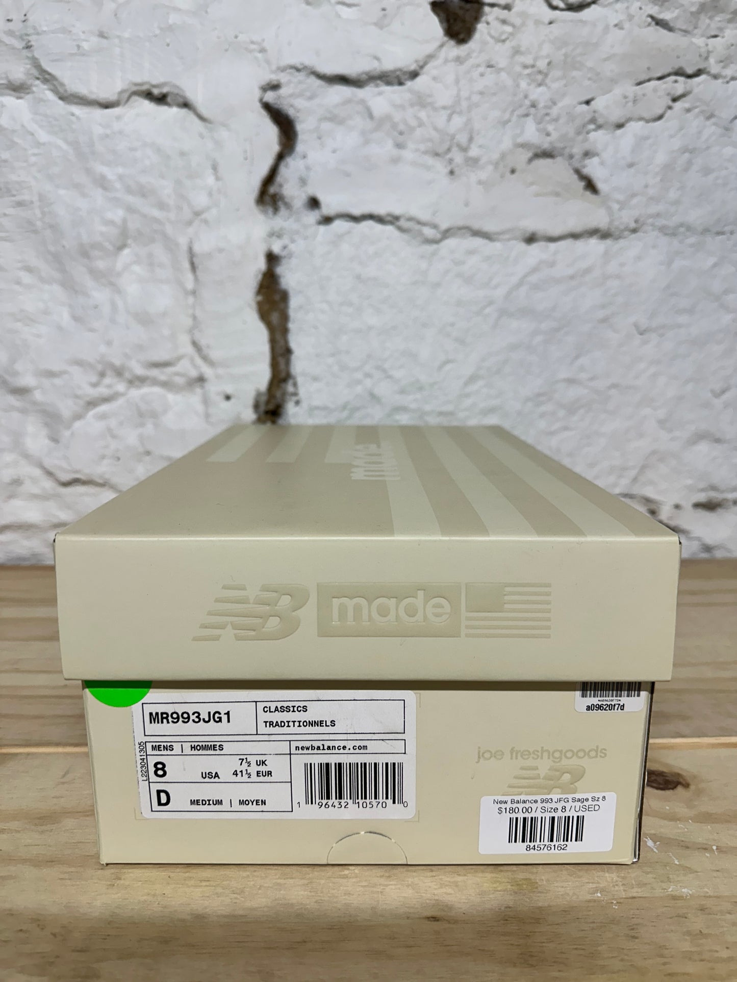 New Balance 993 JFG Sage Sz 8